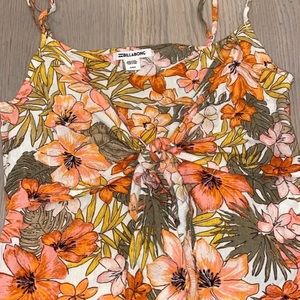 BILLABONG tie front tank top